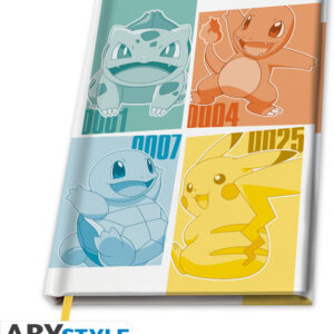 Pokemon A5 Notebook – Kanto Starters