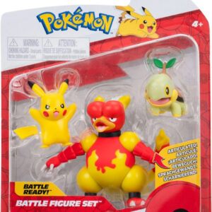 Pokemon Battle Figure Pack – Pikachu, Magmar & Turtwig
