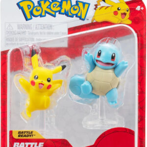 Pokemon Battle Feature Figure – Pikachu & Squirtle