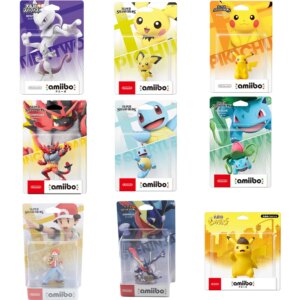 9cm Pokemon Pikachu Amiibo Nintendo Japanese Charizard Greninja Squirtle Action Figure Model Modification Deformable Toy Gift