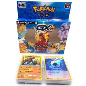 Anime 56pcs/set Cards Pokemon Iron Metal Box TAKARA TOMY Toys Battle Game Snorlax Gengar Eevee Cartoon Kids Christmas Gifts