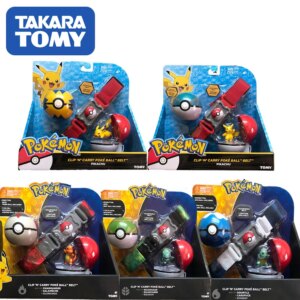Anime Pokemon Pokemon Master Pop-up Elf Ball Belt Pokeball Pikachu Doll Toys Children Gift