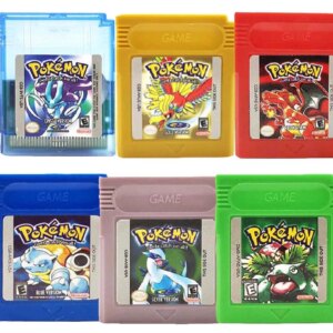 GBC POKEMON Video Game for 16 Bit Cartridge Pokemon Game Console Card Series Blue Green Silver Crystal Yellow Red Golden Version