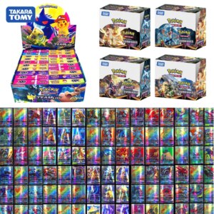 New TOMY POKEMON Card English French Version Pokemons toys Battle Collection battle Game GX Tag Team Shining TAG Card