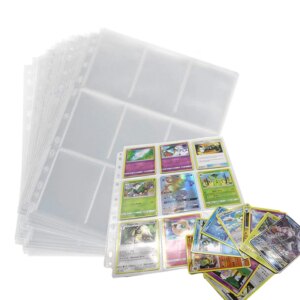 Pokemon Cards Album Holder Page Collection Trading Game Card Transparent Sets YuGiOh Card Storage Bag Storage Album Card Cover