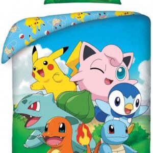 Pokémon Dekbedovertrek Family 140 x 200 cm (70 x 90 cm)