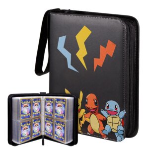 Pokemon Double Pocket Binder Cards Collectors Album Anime Game Card Portable Storage Case Top Loaded List Toy Gift for Kid