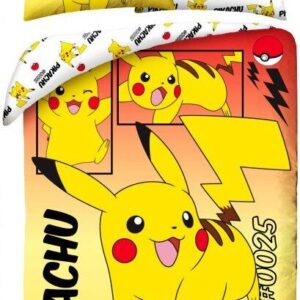 Pokémon Pikachu Dekbedovertrek 140 x 200 cm (70 x 90 cm)