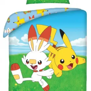 Pokemon dekbedovertrek Field 140 x 200 cm