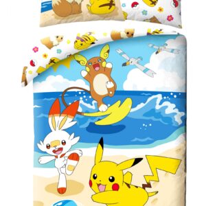 Pokémon Dekbedovertrek Pokemon beach 140 x 200 cm (70 x 90 cm)