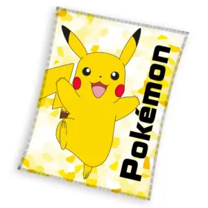 Pokemon fleece deken Pikachu – 130 x 160 cm geel