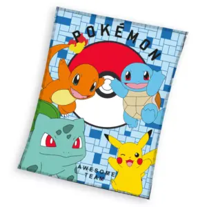 Pokemon fleece deken starters – 110 x 150 cm