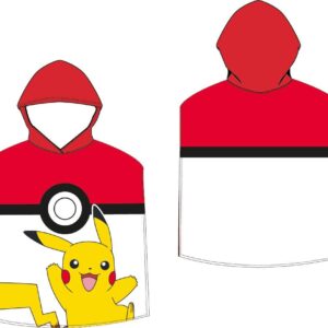 Pokemon poncho pokebal 55 x 115 cm – polyester