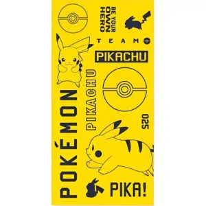 Pokemon strandlaken Pikachu 70 x 140 cm – katoen geel