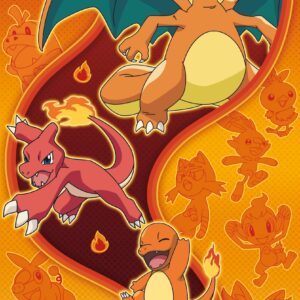 Poster Pokémon – Fire Type 61×91,5cm