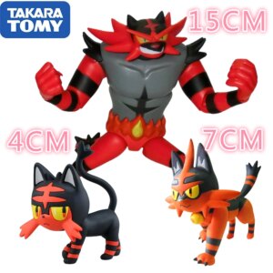 TAKARA TOMY Figure Action Children Gifts 15CM Pokemon Pocket Monster SUN&MOON Incineroar Anime Figure Model Toy Christmas Gift