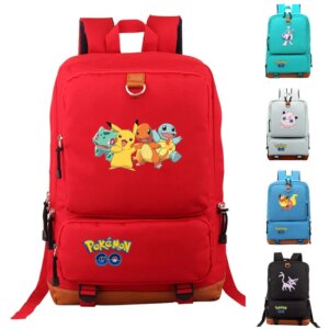 TAKARA TOMY POKEMON Backpack Game Peripheral Pokemon PIKACHU Student School Bag Children Christmas Gift