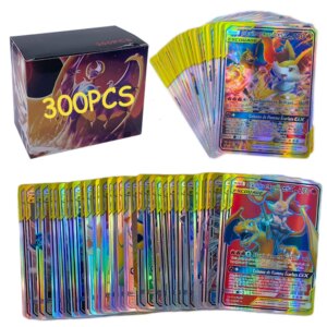 TOMY 300 Pcs French Version Pokemon Card GX VMAX Shining TAG TEAM Battle Carte Trading Cards Game Children Toy
