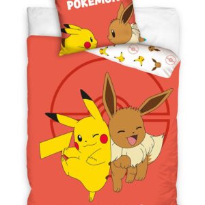 Pikachu Dekbedovertrek Eevee – 140 x 200 cm – 70 x 90 cm