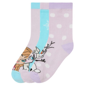 3 paar kindersokken (Frozen, 19-22)