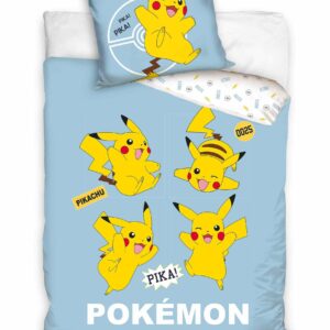 Pikachu Dekbedovertrek Pika- 140 x 200 cm – 70 x 90 cm