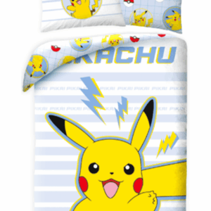 Pikachu Dekbedovertrek stripes 140 x 200 cm