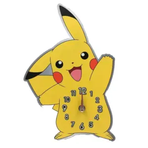 wandklok Pikachu 27 cm – geel