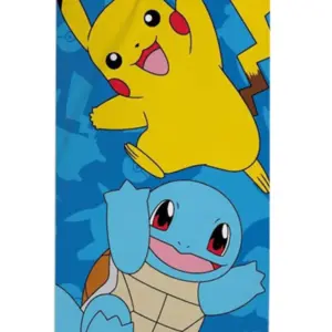 Pokemon strandlaken Pikachu en squrtlke 70 x 140 cm – katoen