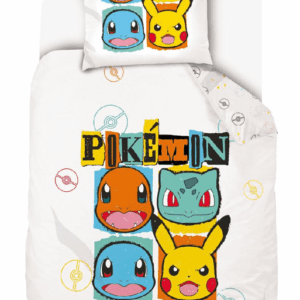 Pokémon Dekbedovertrek Pokemons Rocks 140 x 200 cm (Multi)