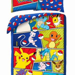 Pokemon Dekbedovertrek screams 140 x 200 cm – 90 x 70 cm – Katoen