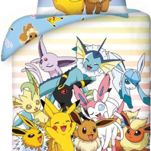 Pokémon Dekbedovertrek Catch 'Em All 140 x 200 cm – polyester