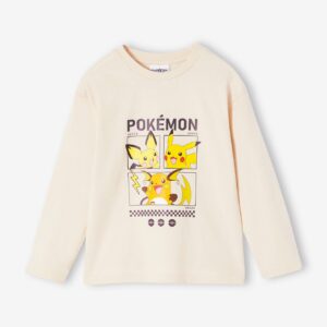 T-shirt Pikachu Evolution Pokemon®jongens zandbeige